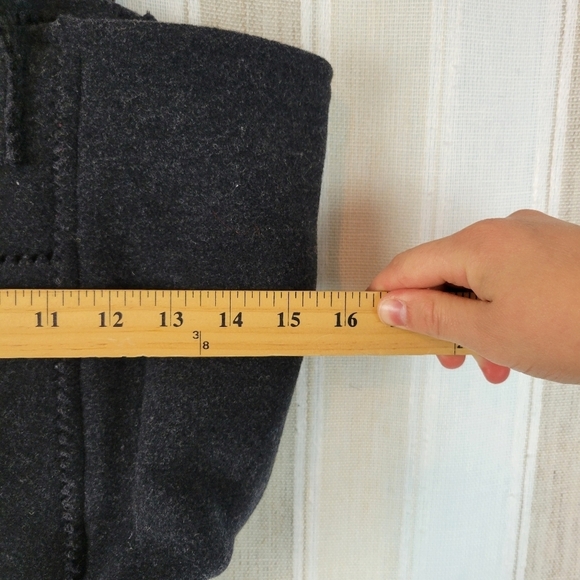 J. Jill Wool‎ Blend Tote Bag Purse Black Charcoal Gray - Picture 6 of 10